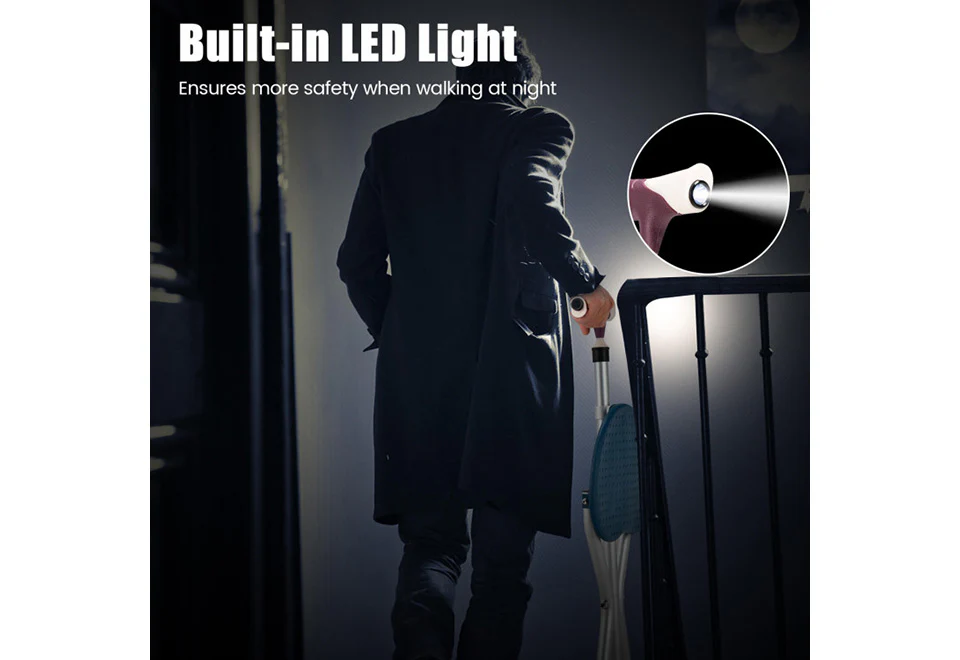 3-in-1 Walking Cane with Seat and Light - Image 6