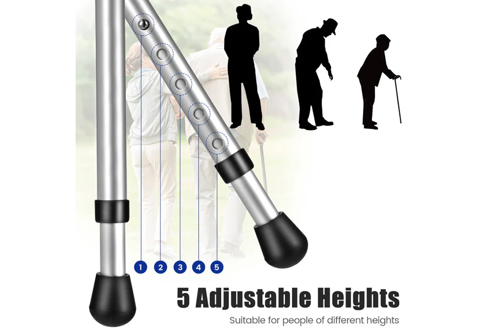 3-in-1 Walking Cane with Seat and Light - Image 9
