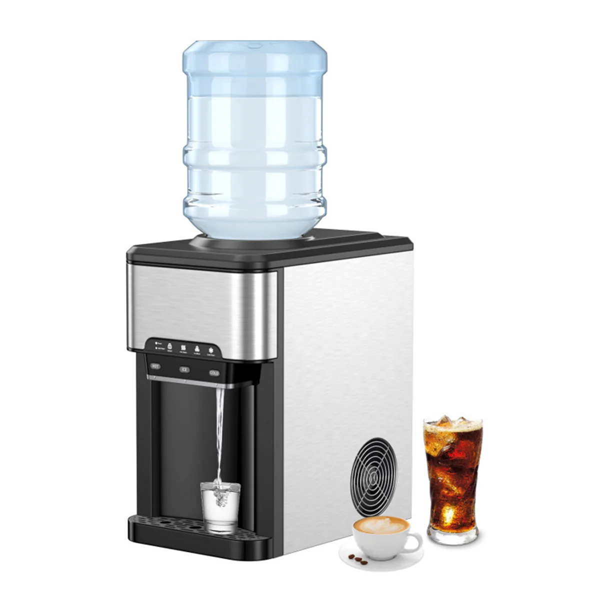 3-in-1 Water Cooler with Built-In Ice Maker - Image 2