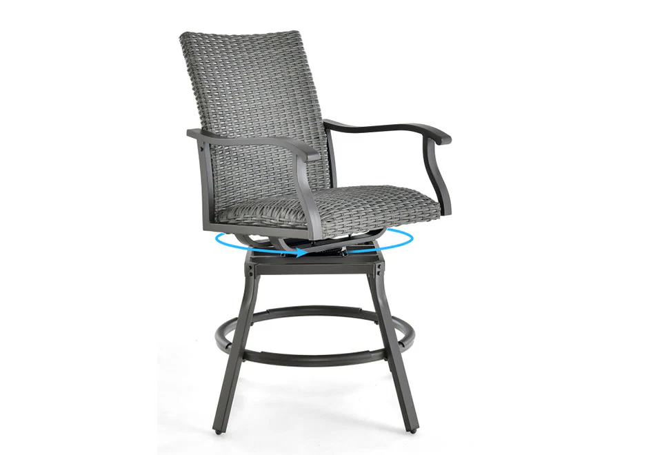 3-Piece Swivel Bar Set with 4D Air Fiber Cushions - Image 5