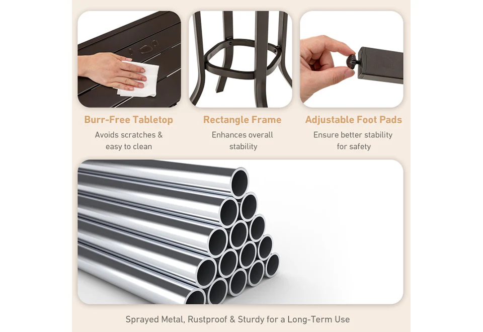 3-Piece Swivel Bar Table Set - Image 7