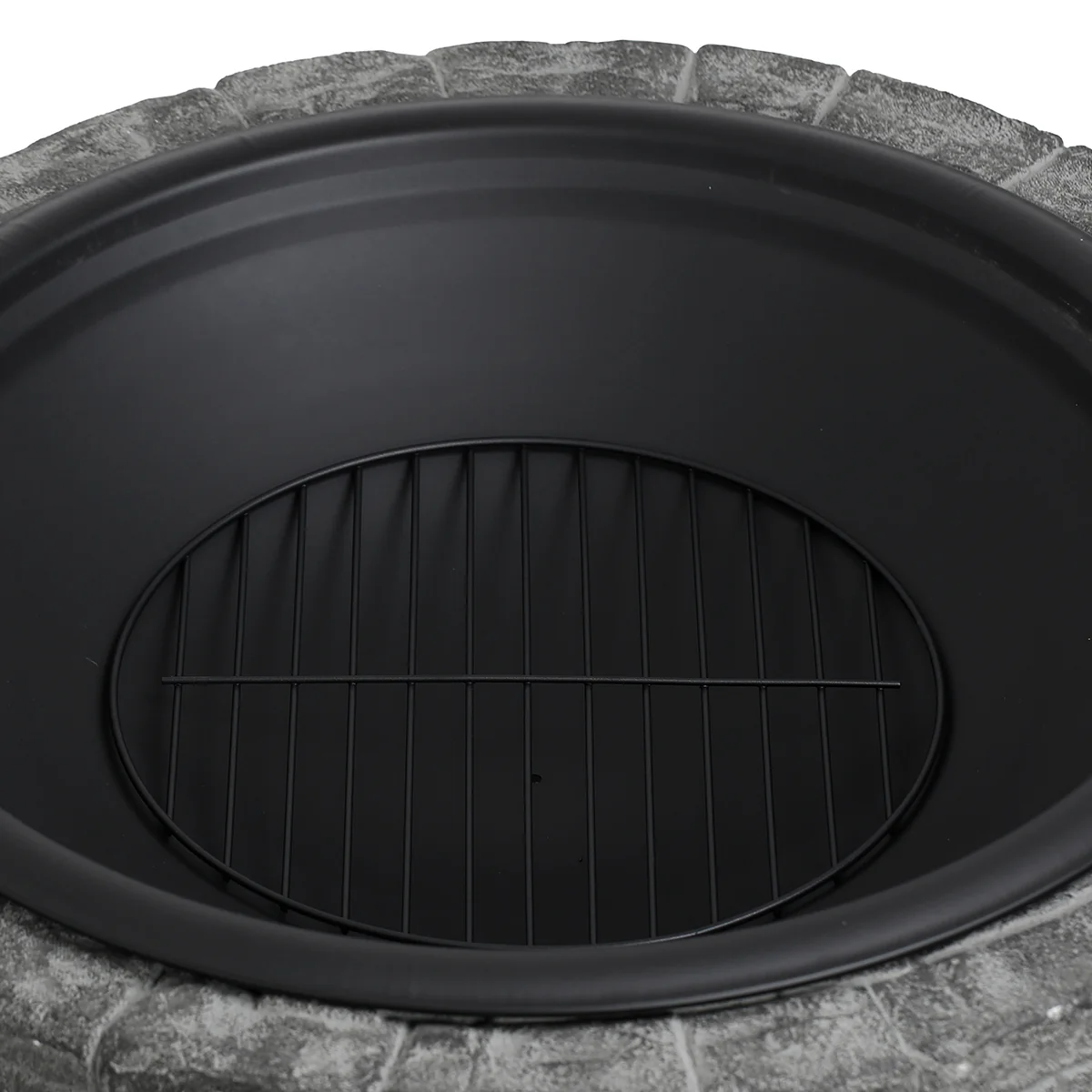 35'' Cast Stone and Trim Wood-Burning Fire Pit - Image 8