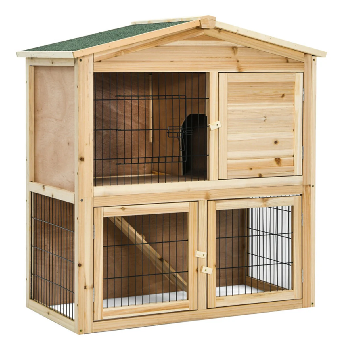35'' Wooden Chicken Coop with Ramp - Image 10