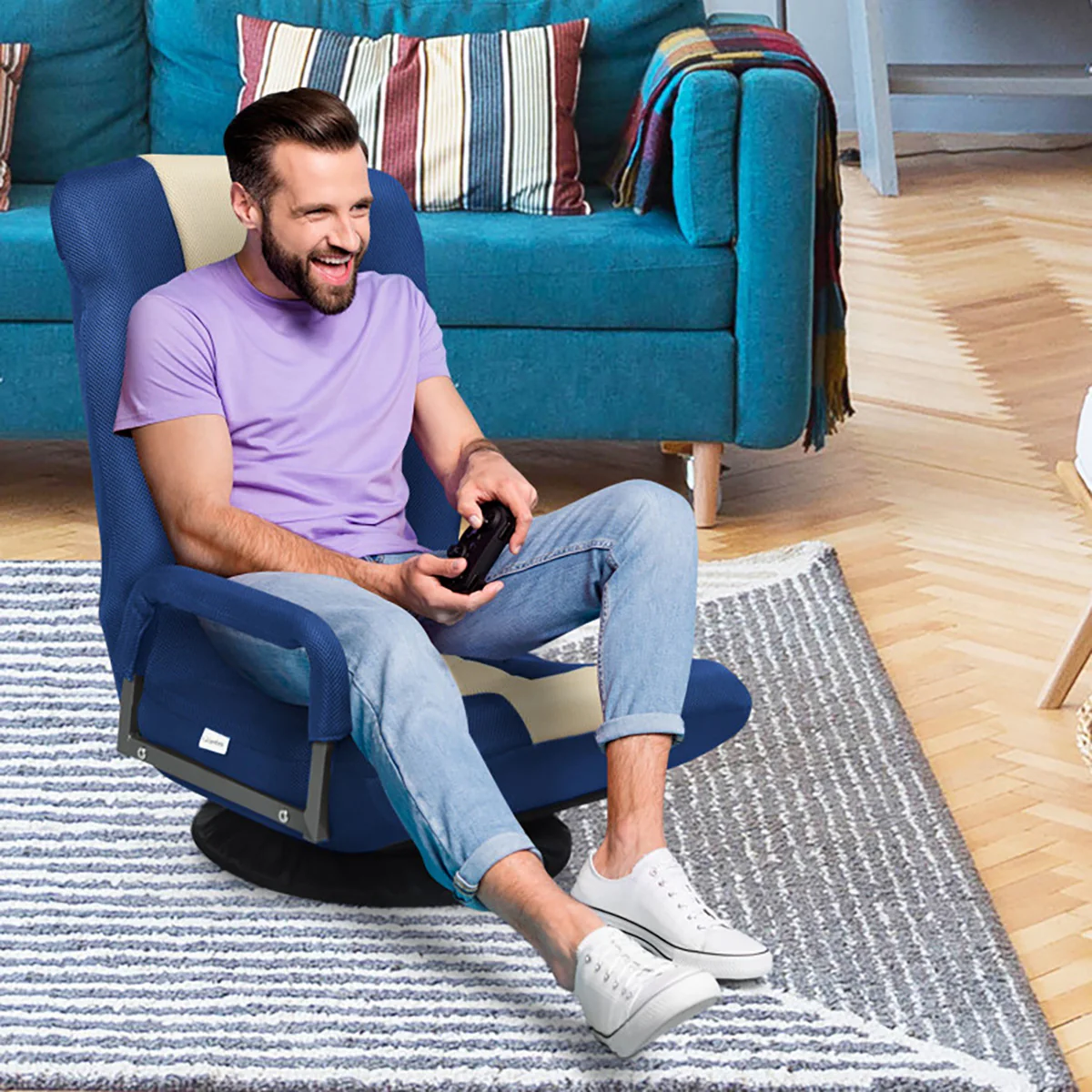 360-Degree Swivel Gaming Floor Chair - Image 19