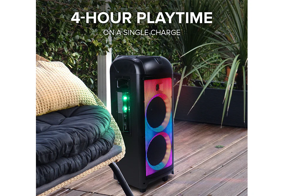 360° Portable Bluetooth Speaker With LED Party Lighting - Image 6