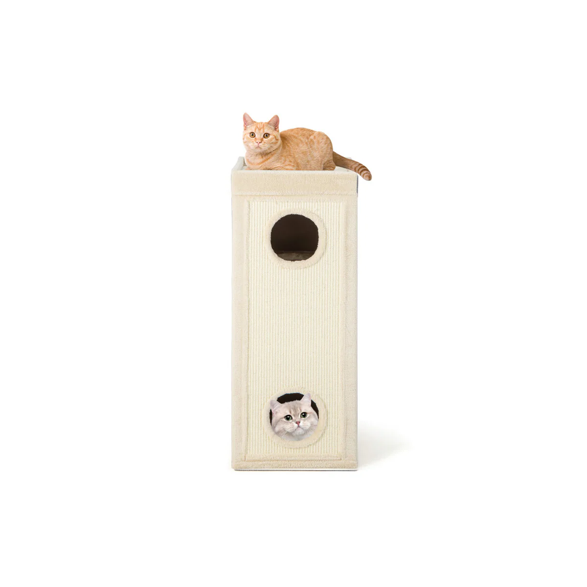 39'' Hideaway Cat Condo with Scratching Posts - Image 2