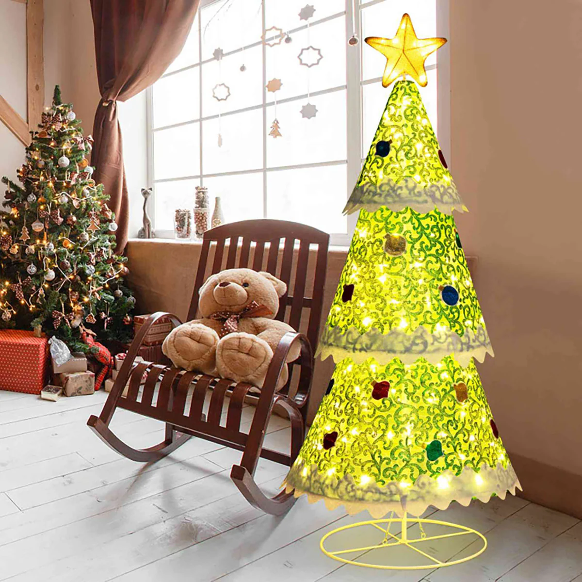 4.6' Pre-Lit Pop-up Christmas Tree - Image 8