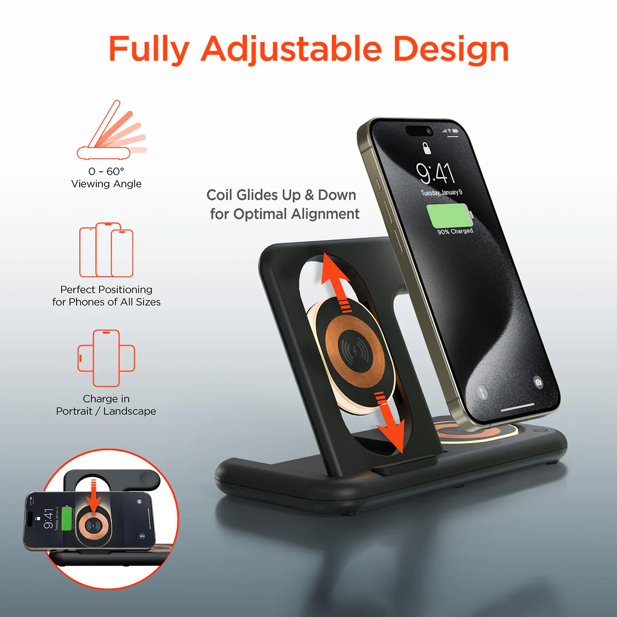 4-in-1 Foldable Apple Charging Station - Image 6