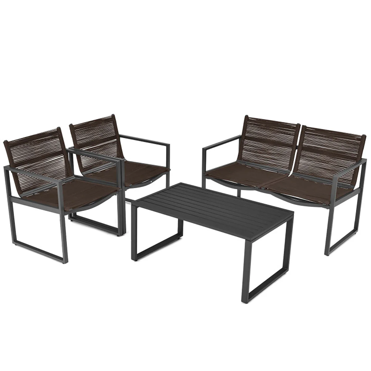 4-Piece Patio Set with Loveseat - Image 8