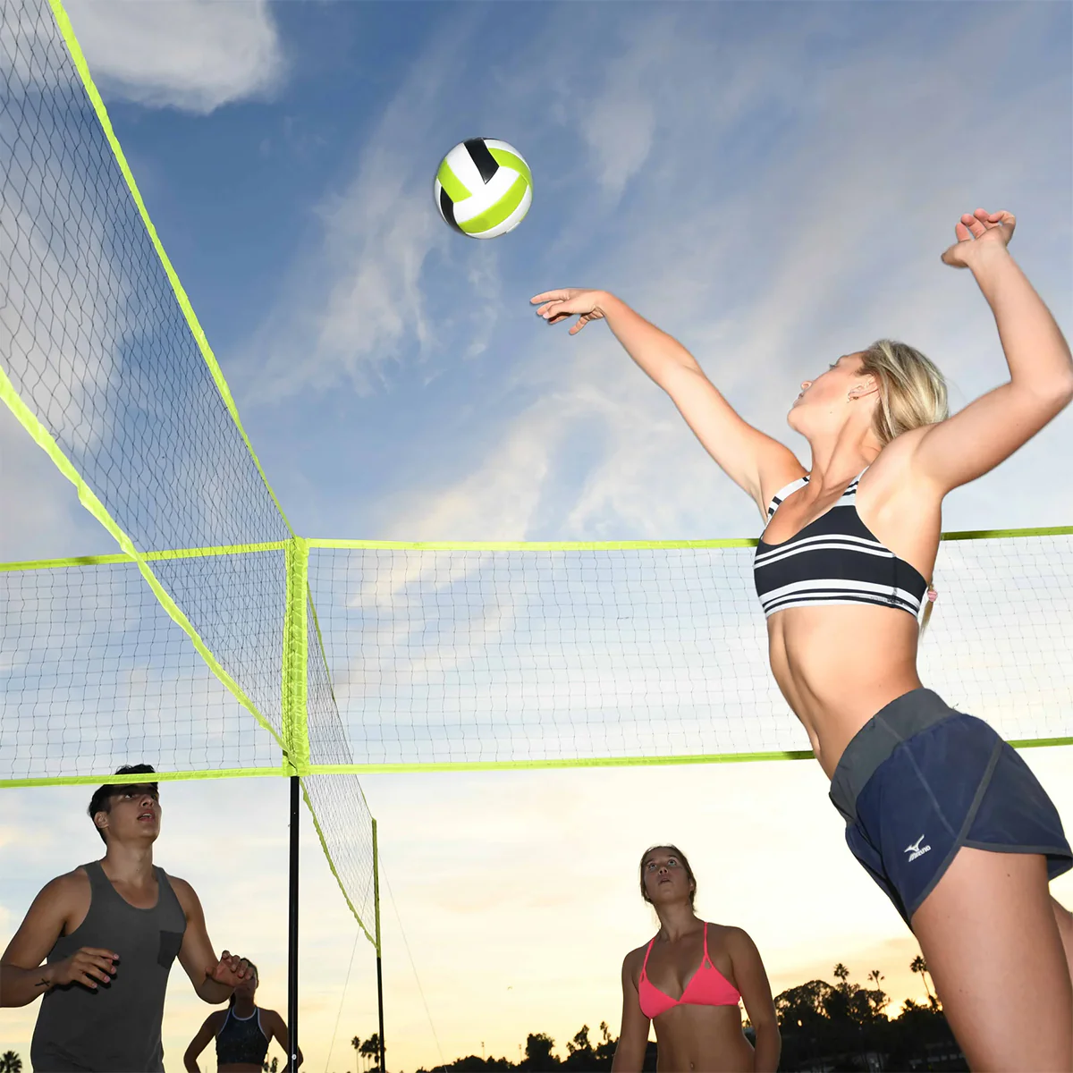 4-Square Volleyball Badminton Set Combo - Image 3