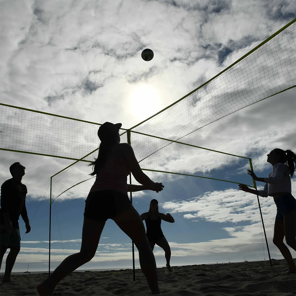 4-Square Volleyball Badminton Set Combo - Image 7
