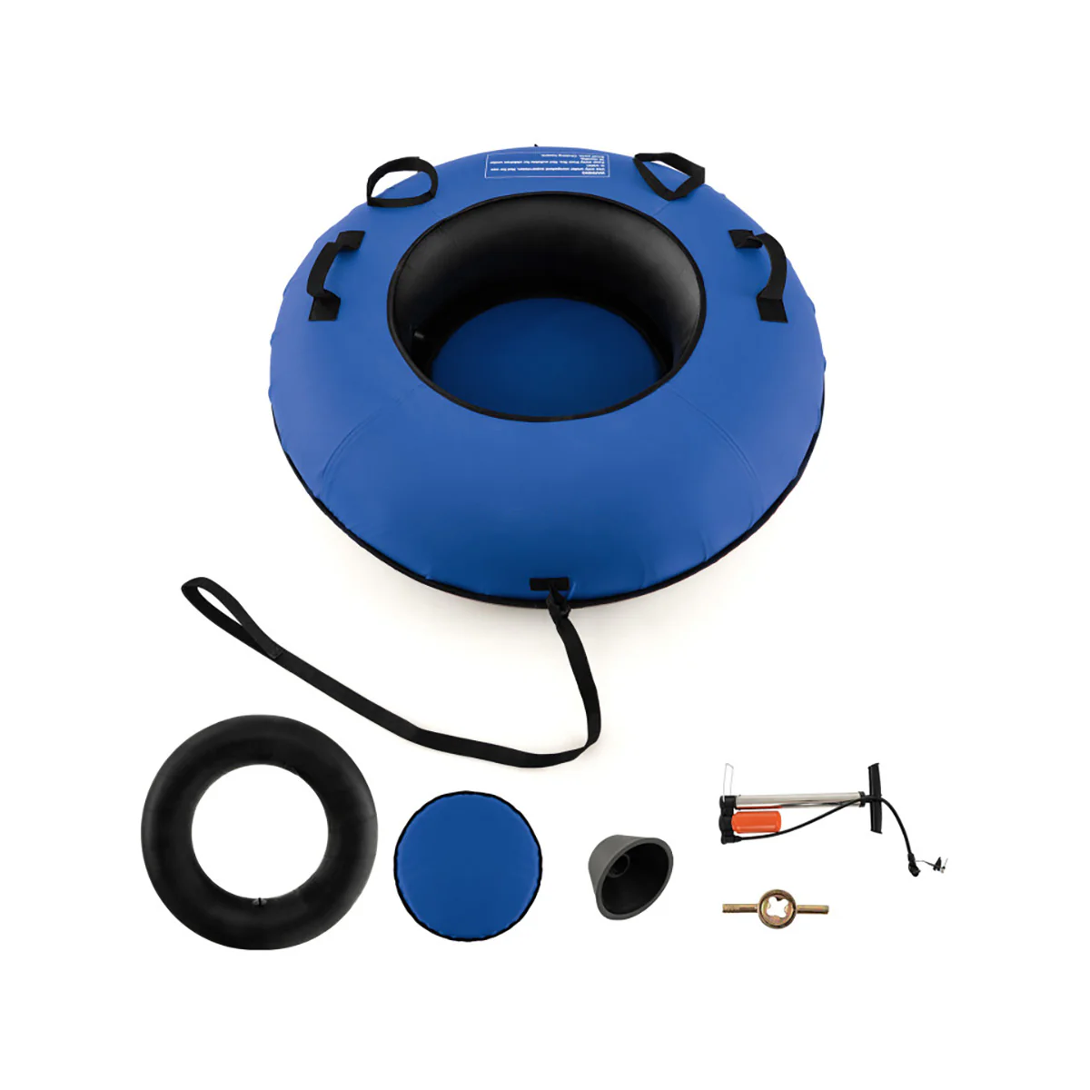 40'' Heavy-Duty Inflatable Snow Sled with Tow Strap - Image 11