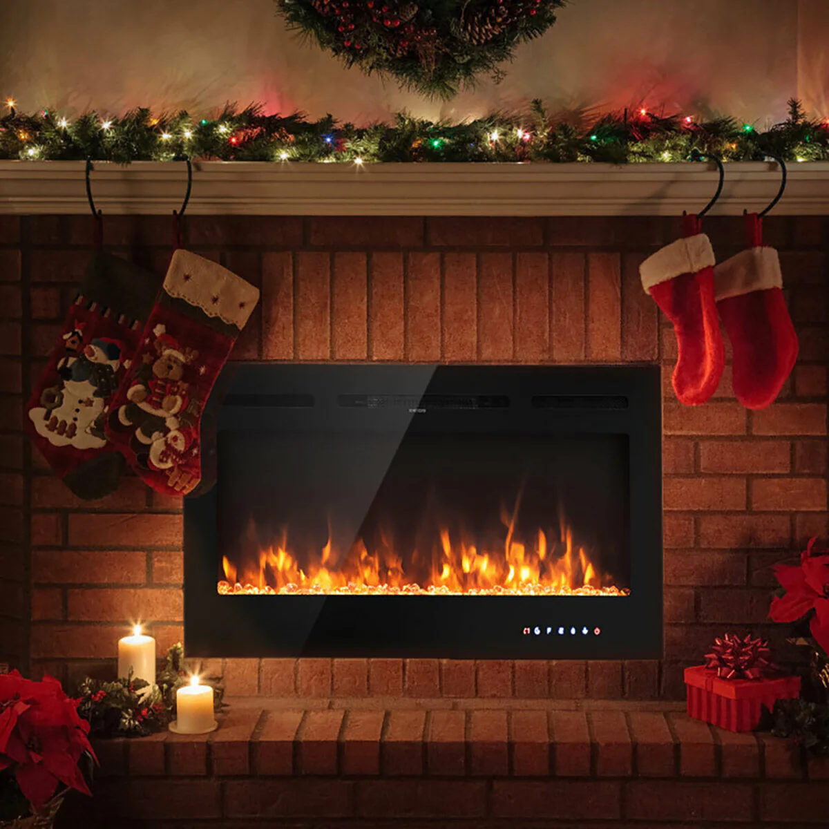 40'' Recessed Electric Fireplace - Image 10