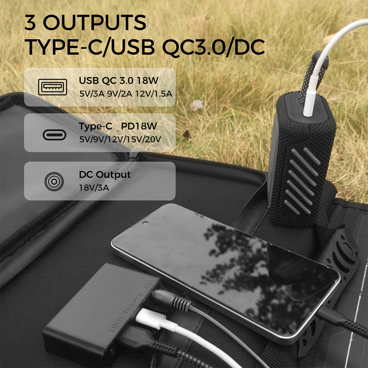 40W Portable Solar Charging Panel - Image 4