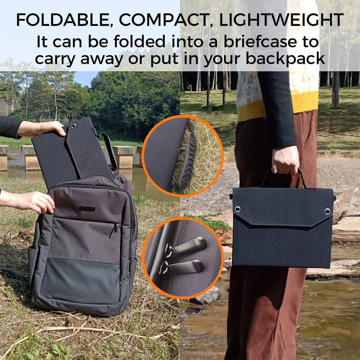 40W Portable Solar Charging Panel - Image 9