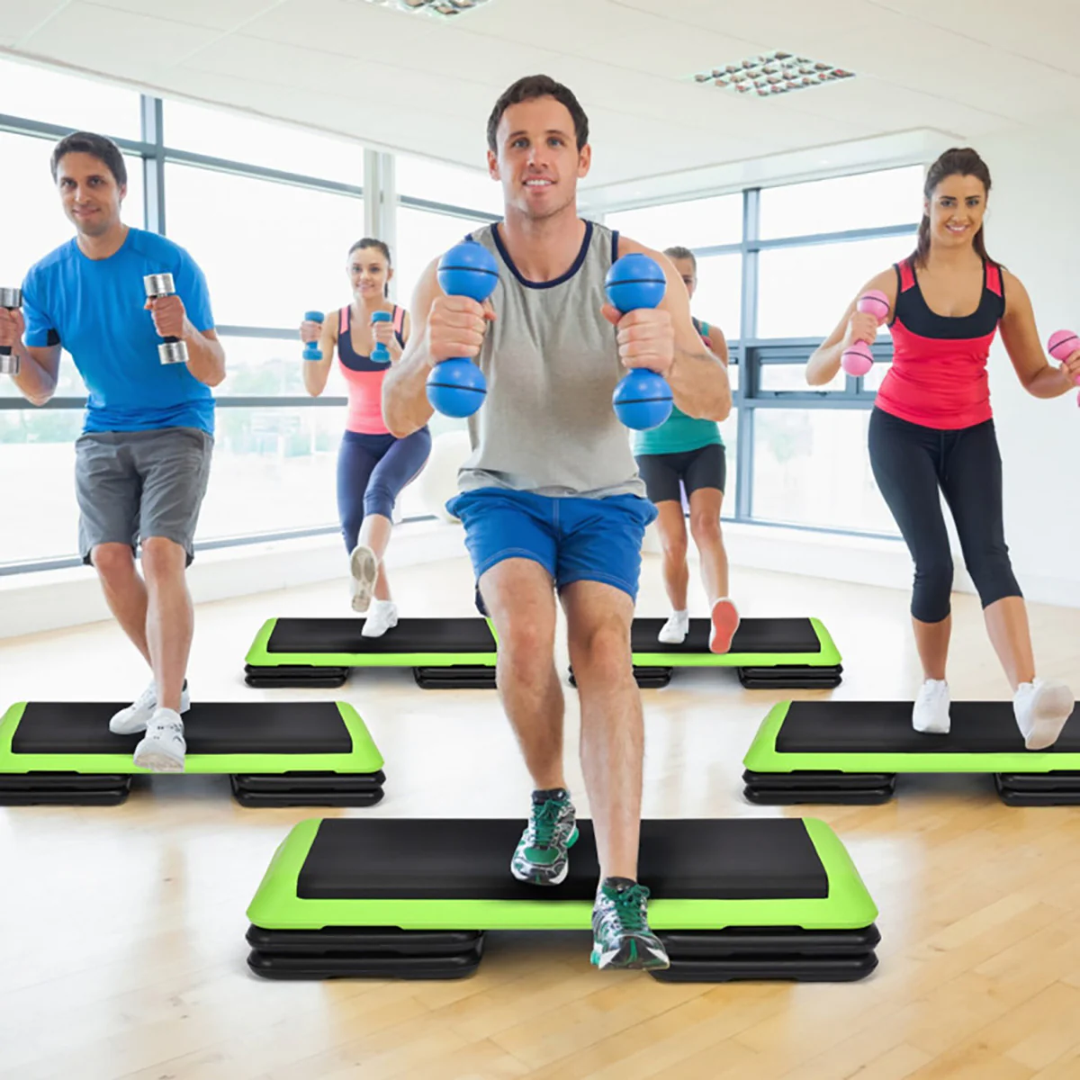 43'' Height Adjustable Fitness Aerobic Step Platform - Image 16
