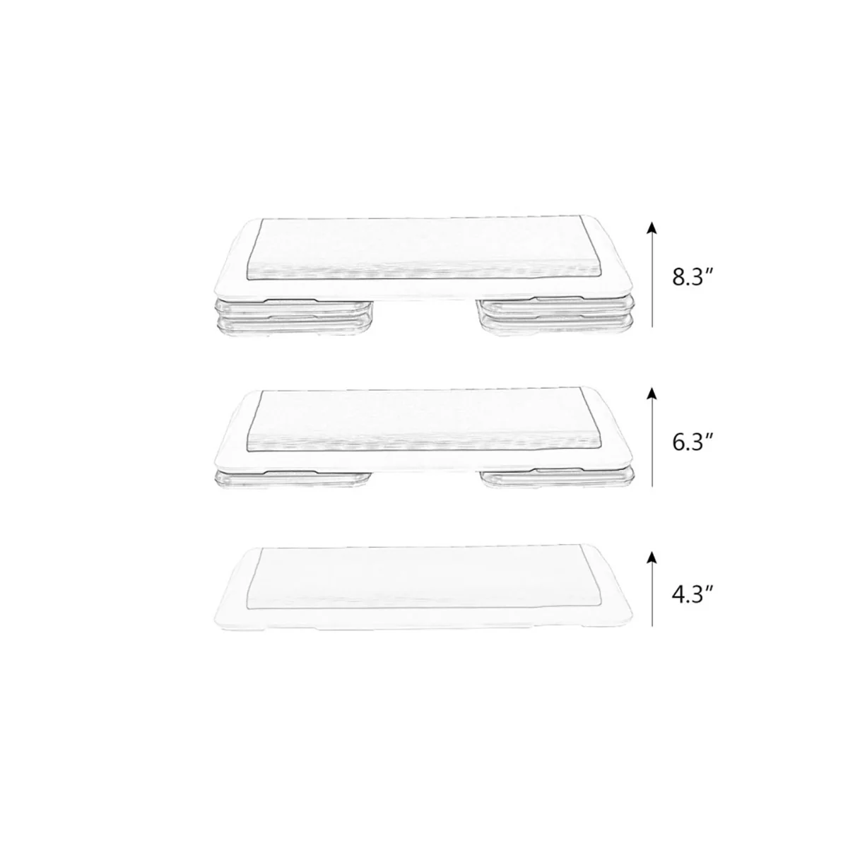 43'' Height Adjustable Fitness Aerobic Step Platform - Image 29