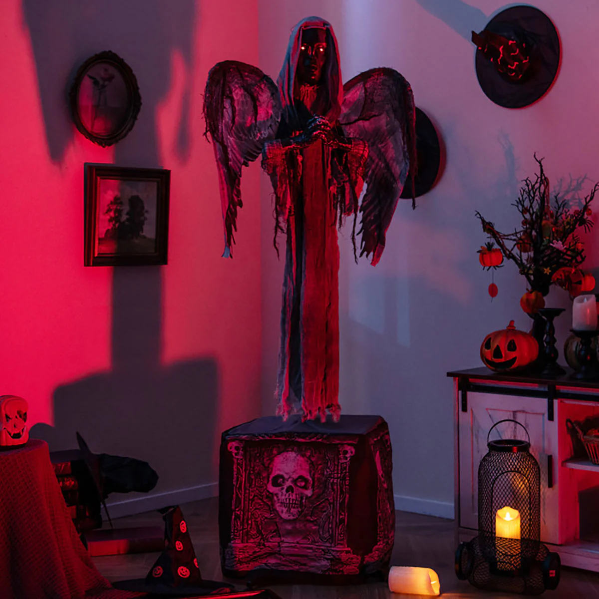 5.5 Ft. Mechanized Statue with Glowing Eyes - Image 3