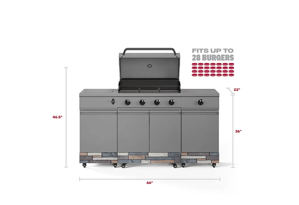 5-Burner Fresno Island Outdoor Grill - Image 9