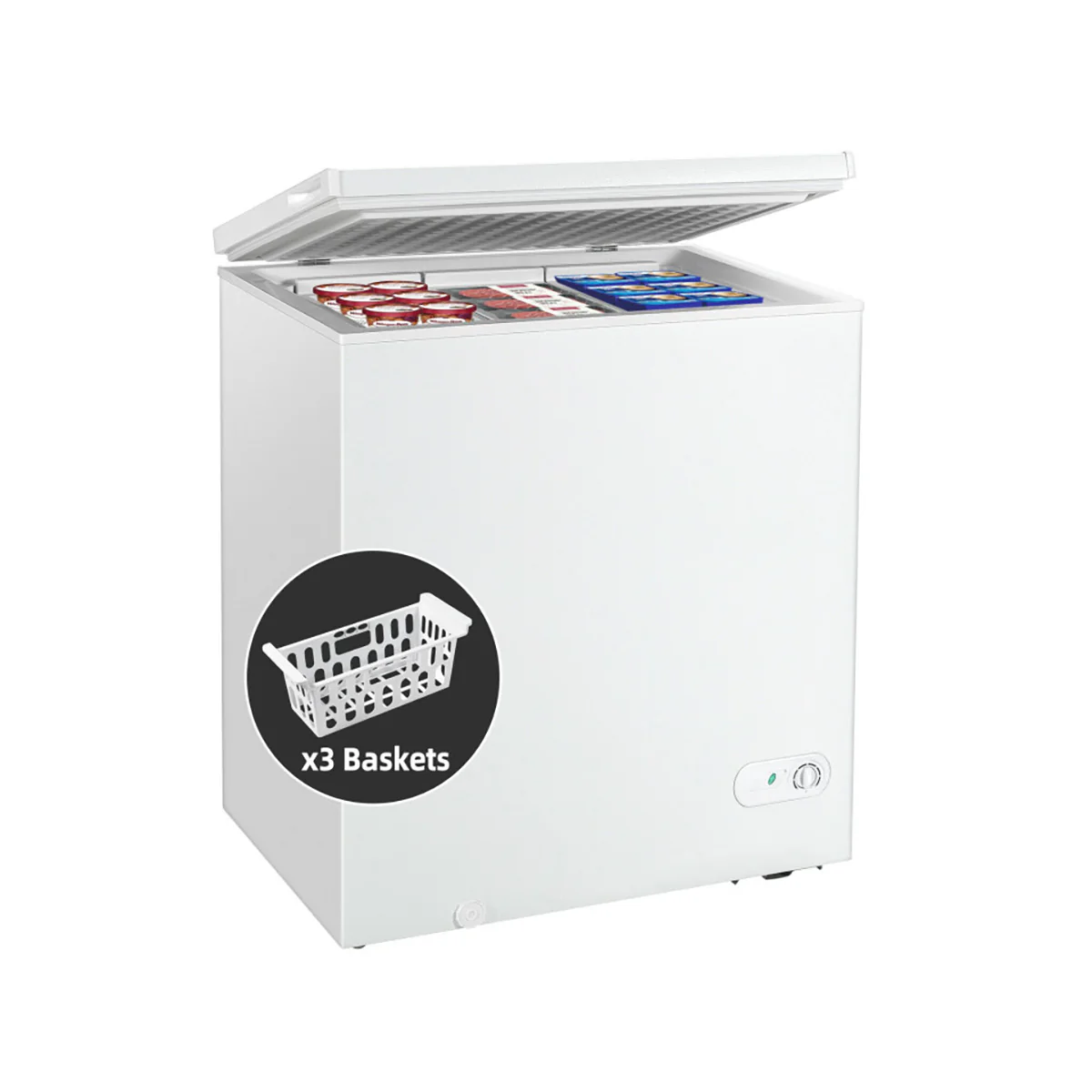 5 Cu. Ft. Chest Freezer with 3 Removable Storage Baskets - Image 12