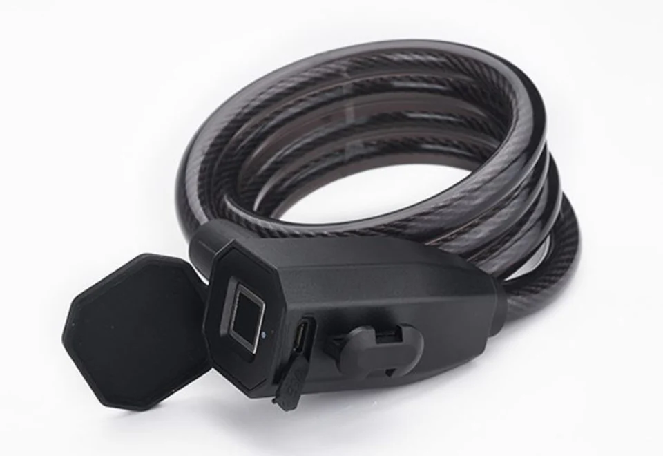 5' Fingerprint Cable Bike Lock - Image 2