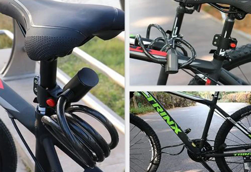 5' Fingerprint Cable Bike Lock - Image 3