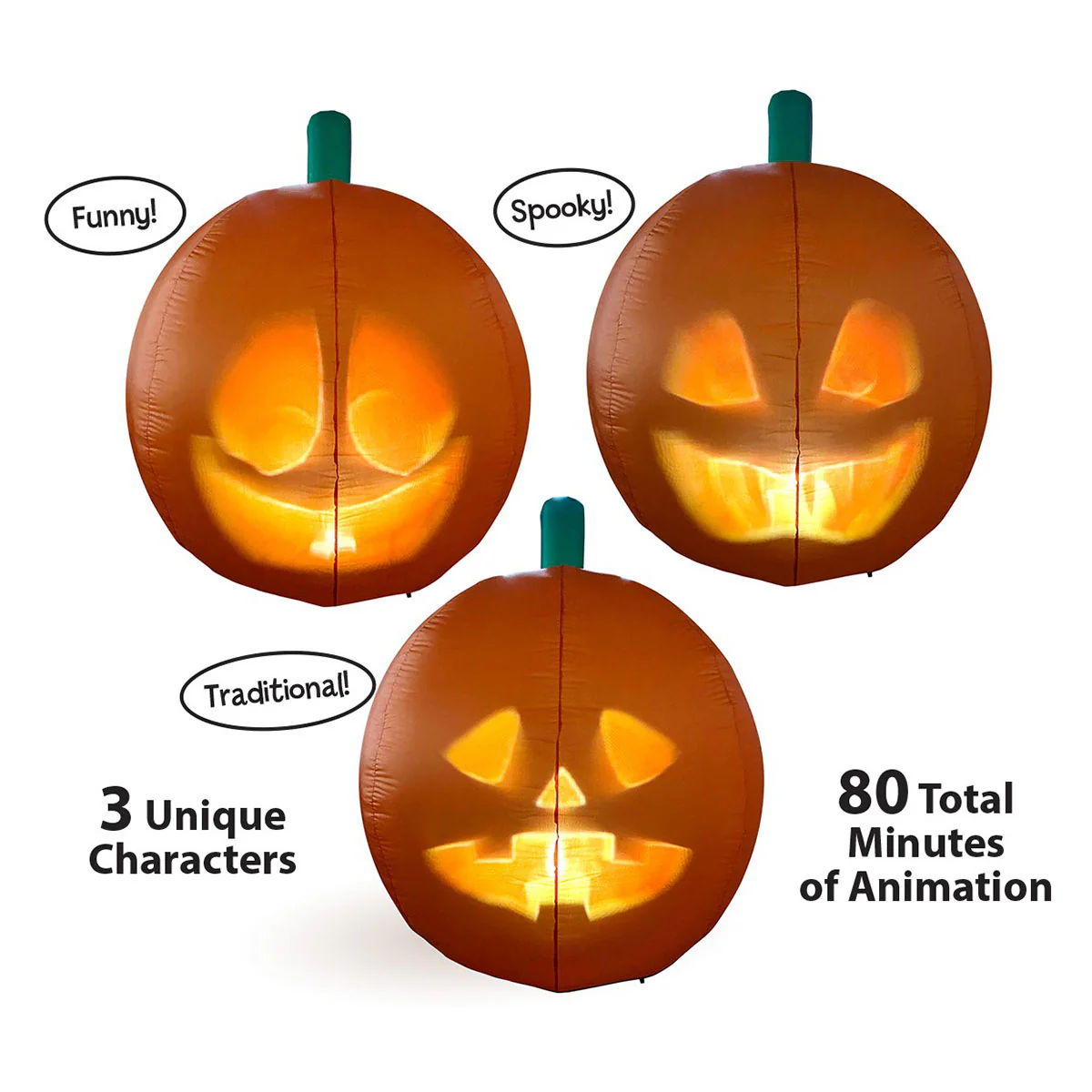 5-Ft. Inflatable Animated Jack-O-Lantern - Image 5
