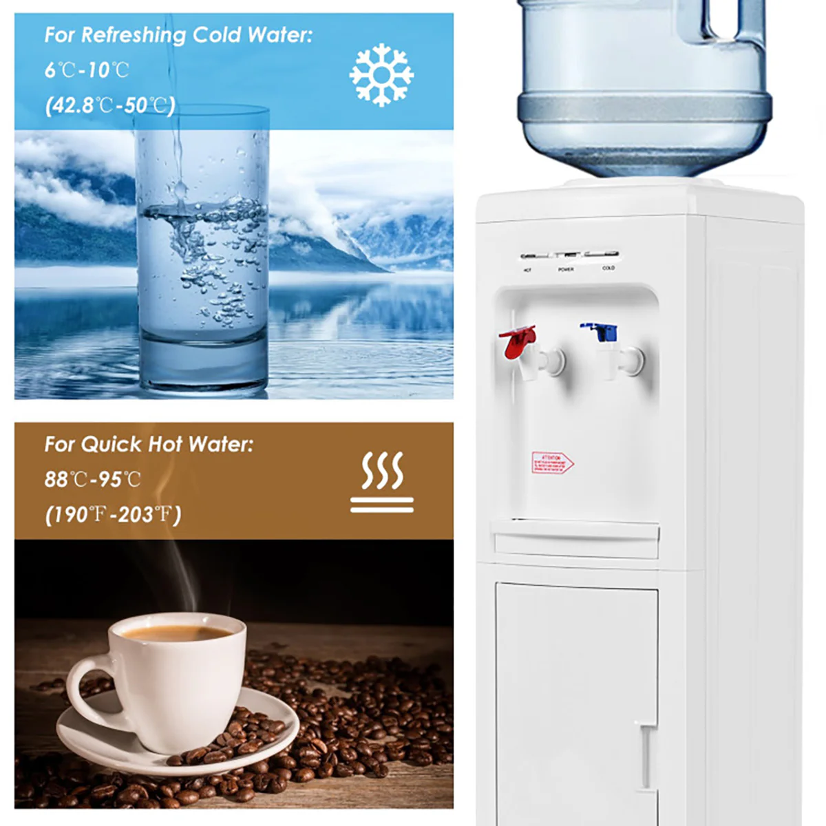 5-Gallon Hot and Cold Water Dispenser - Image 6