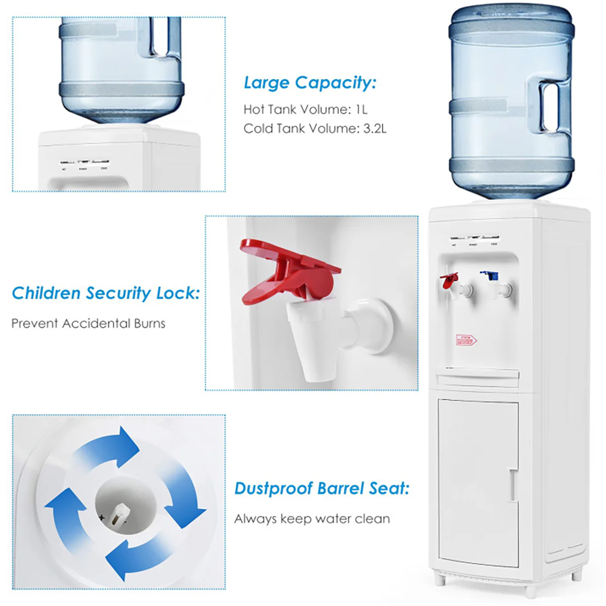 5-Gallon Hot and Cold Water Dispenser - Image 7