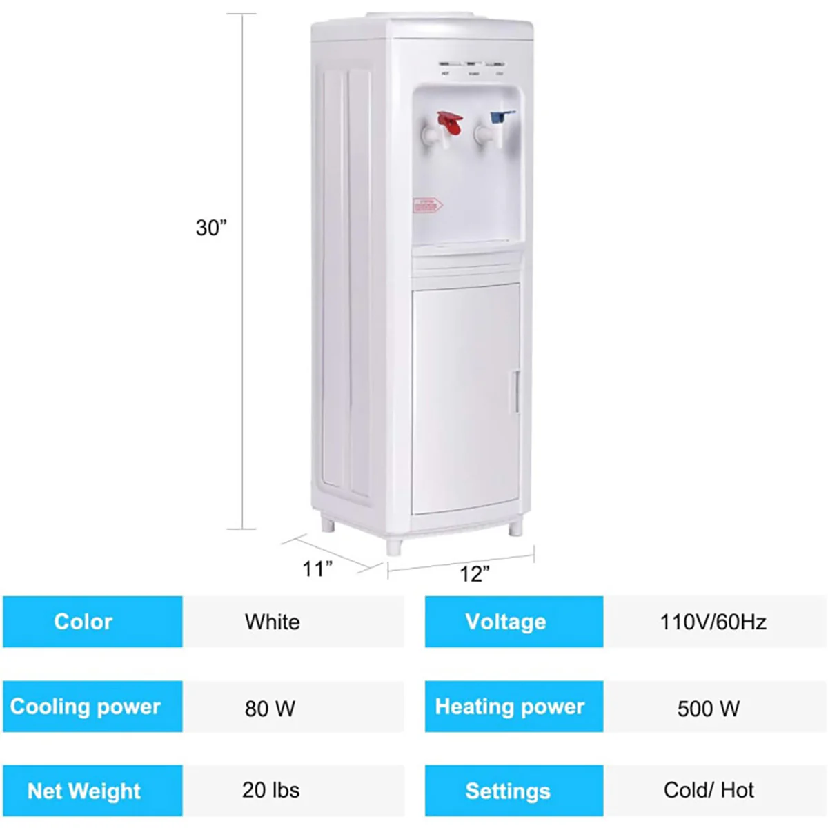 5-Gallon Hot and Cold Water Dispenser - Image 8