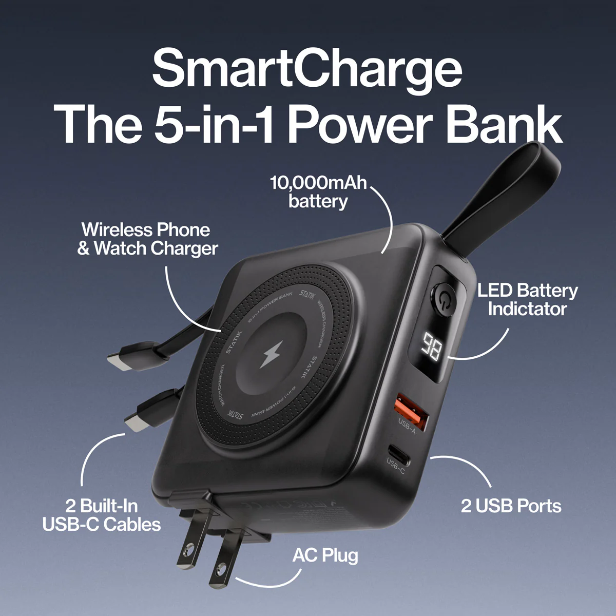 5-in-1 Travel Power Bank - Image 17
