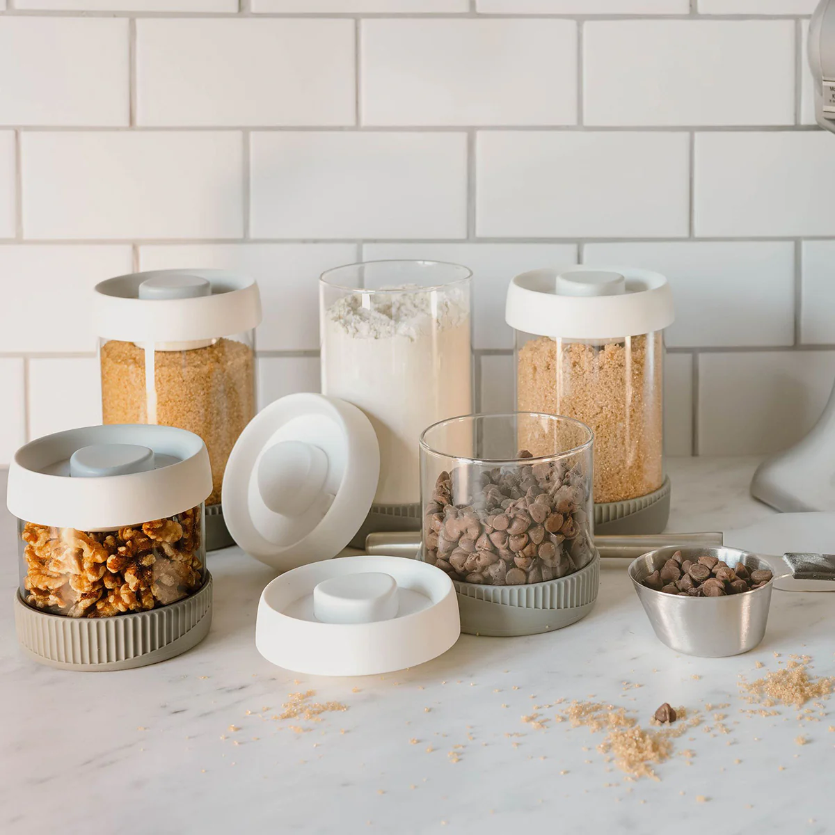 5-Piece Glass Vacuum Storage Containers - Image 3