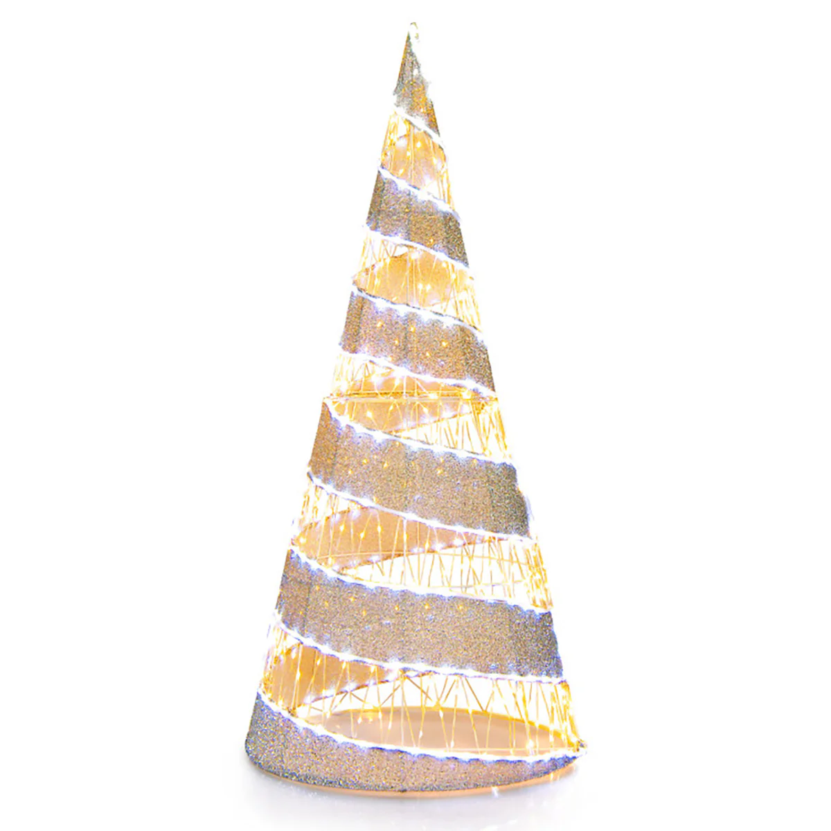 5' Pre-lit Christmas Cone Tree - Image 2