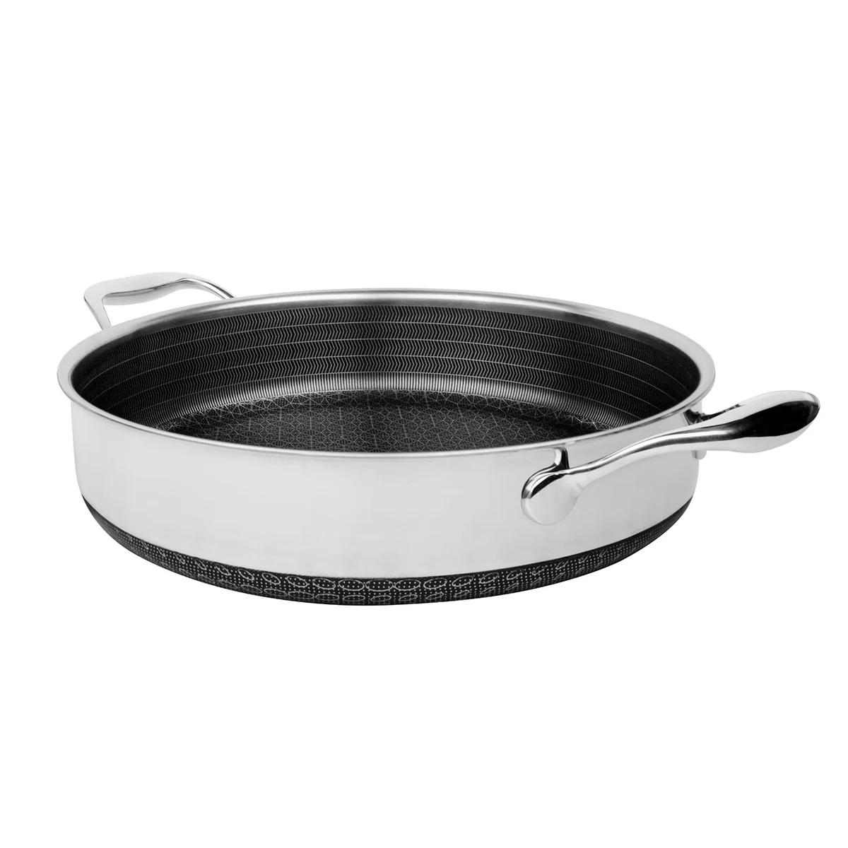 5-Quart Stainless Hybrid Nonstick Saute Pan with Lid - Image 4