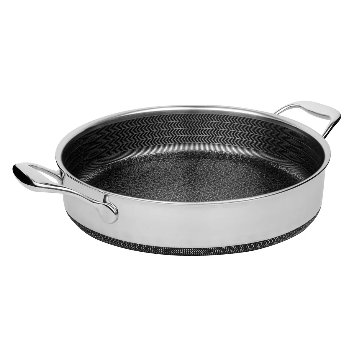 5-Quart Stainless Hybrid Nonstick Saute Pan with Lid - Image 5