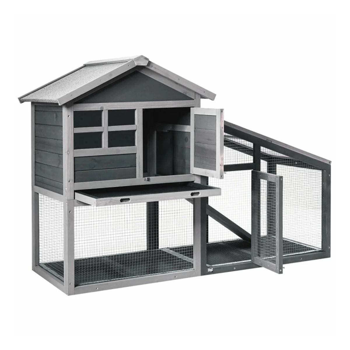 56.5’’ Wood Small Animal Hutch - Image 10
