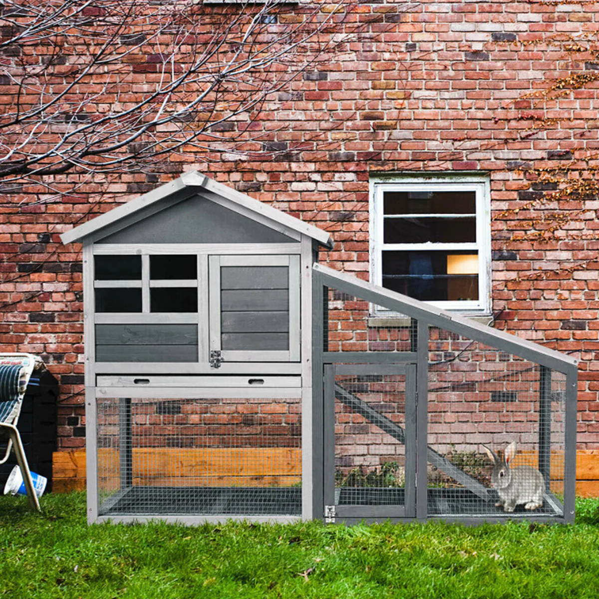 56.5’’ Wood Small Animal Hutch - Image 8