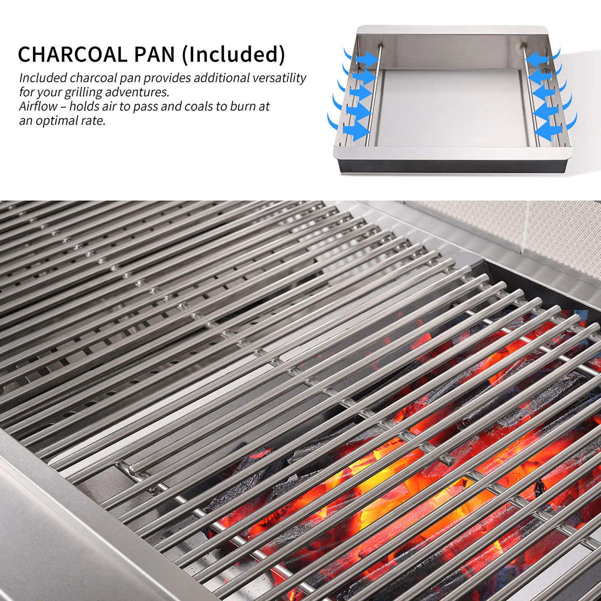 6-Burner Propane Gas Grill Island with Rotisserie and Outdoor Refrigerator - Image 5