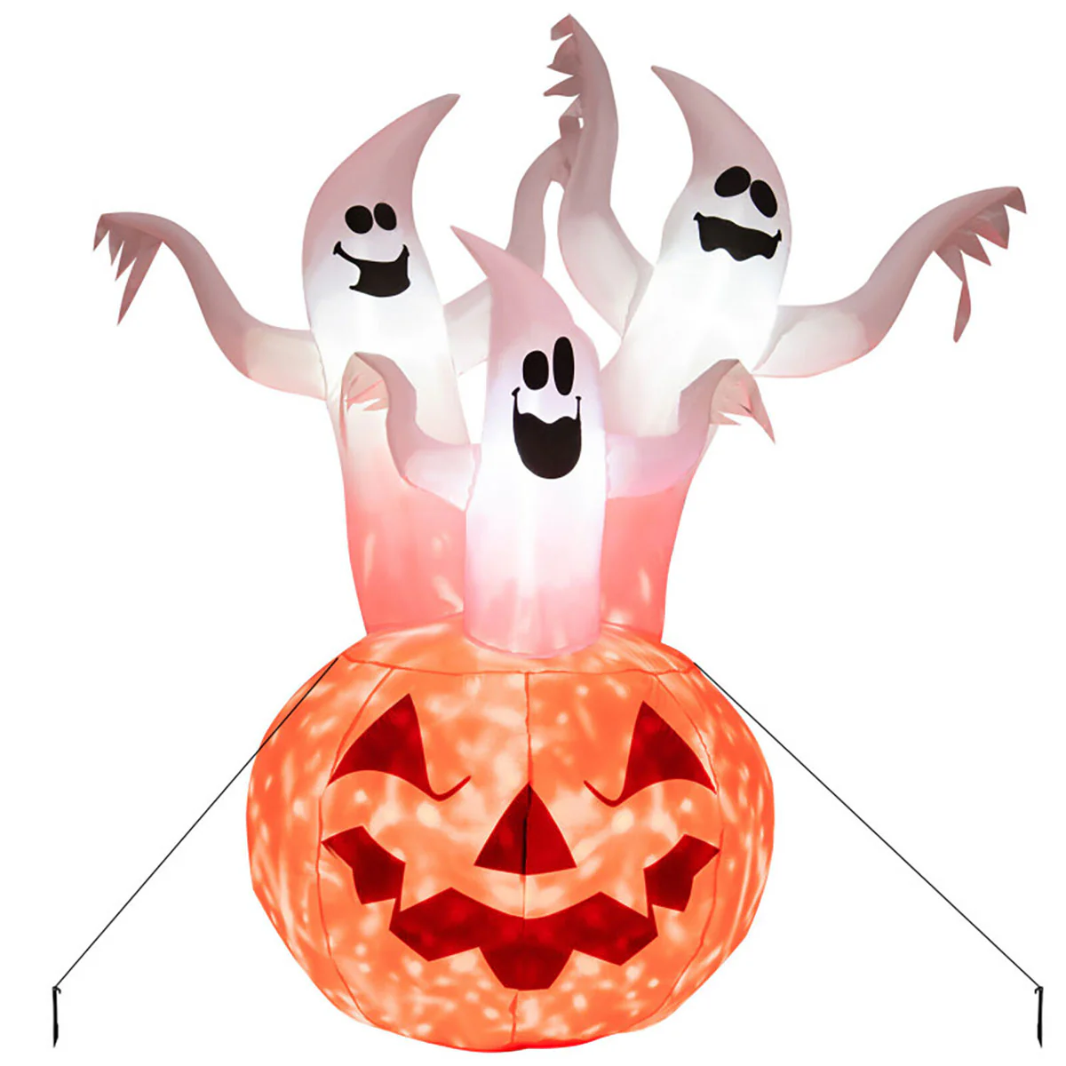 6 Ft. Inflatable Lit Ghosts - Image 3