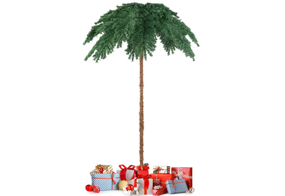 6-Ft. Pre-Lit Christmas Palm Tree - Image 9