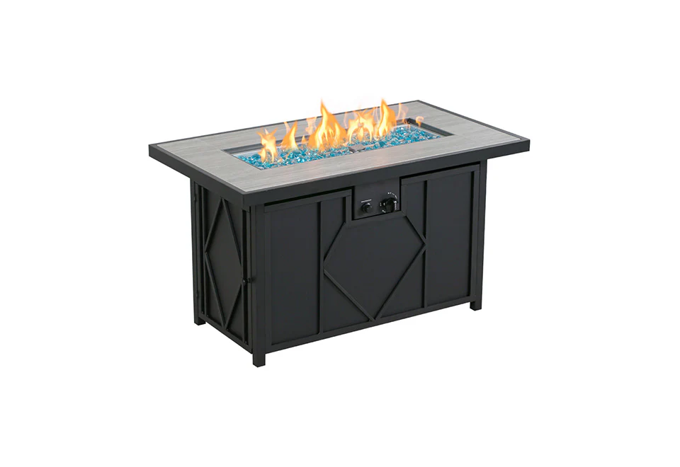 60,000 BTU Rectangular Propane Fire Pit - Image 2