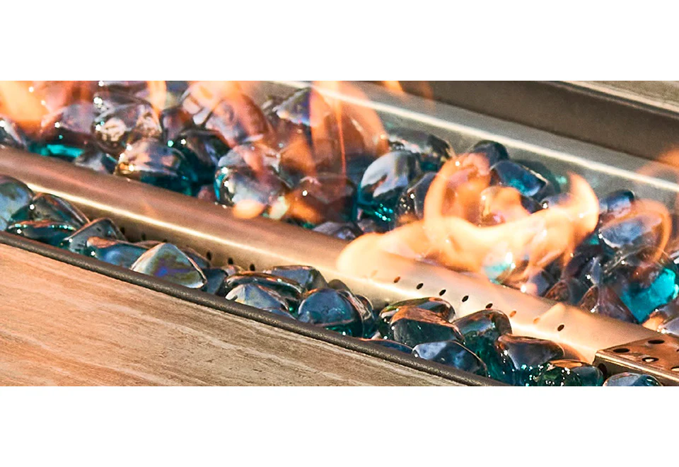 60,000 BTU Rectangular Propane Fire Pit - Image 5