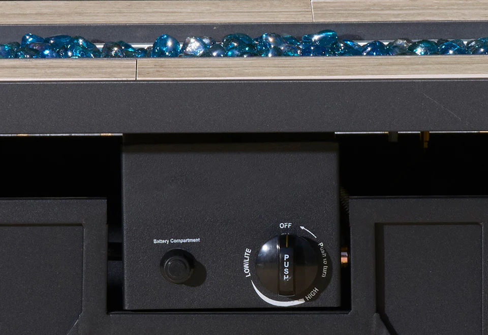 60,000 BTU Rectangular Propane Fire Pit - Image 6