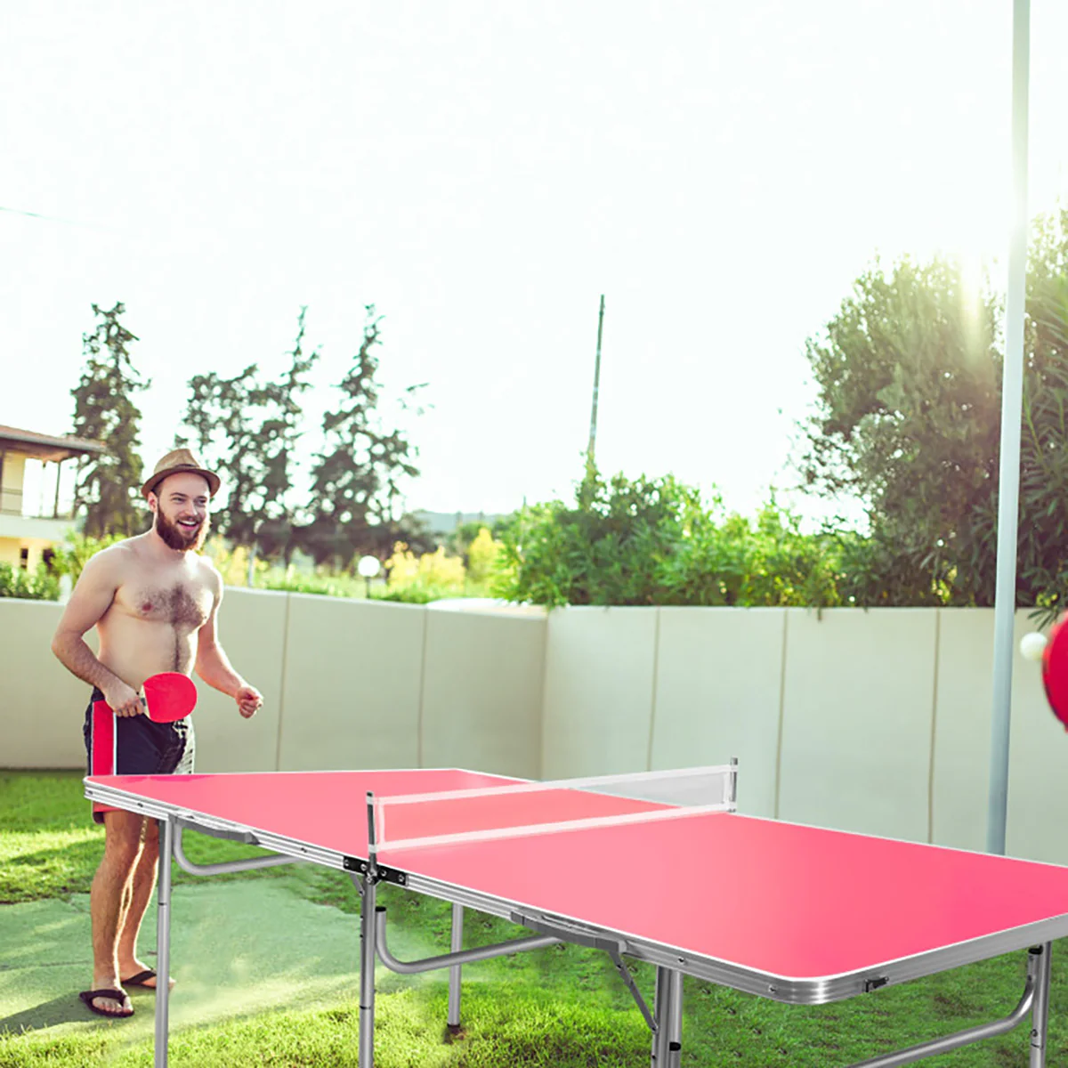 60'' Folding Ping Pong Table Game Set - Image 4