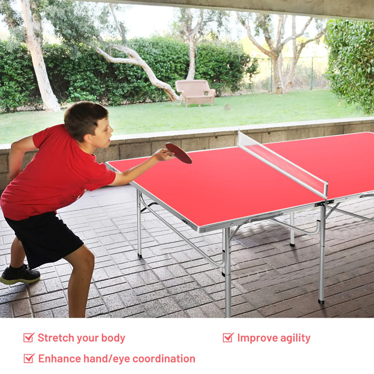 60'' Folding Ping Pong Table Game Set - Image 5