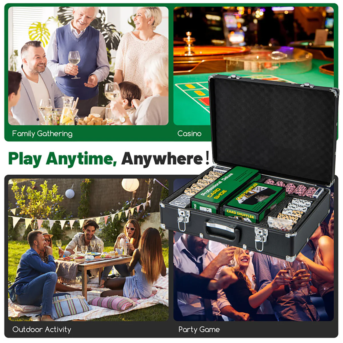 600-Piece Poker Chip and Game Set - Image 4