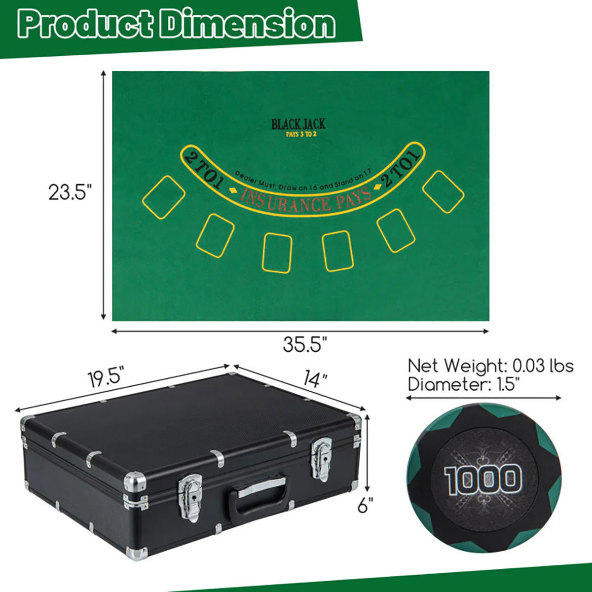 600-Piece Poker Chip and Game Set - Image 8
