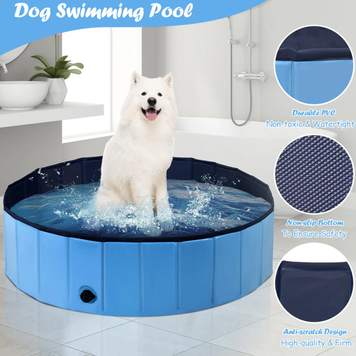 63'' Foldable Leakproof Pool - Image 6