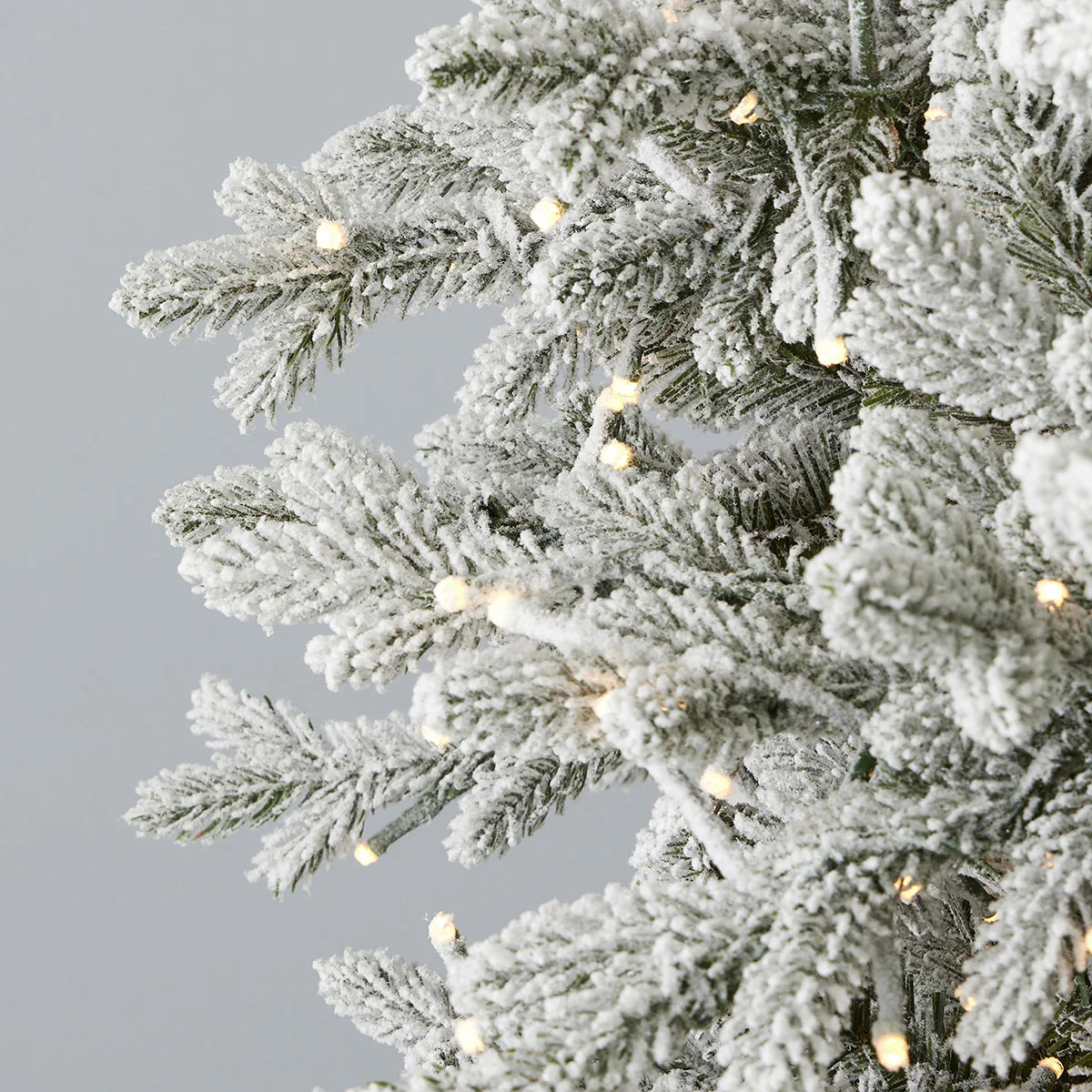 7.5' Flocked Pine Christmas Tree - Image 3