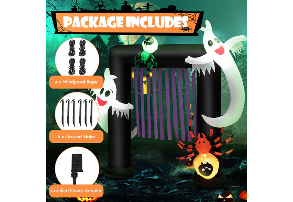7-Ft. Inflatable Halloween Gateway - Image 7